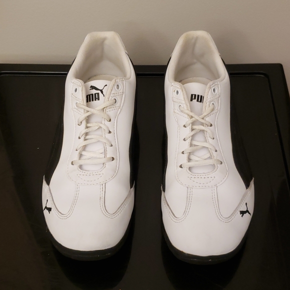 White and Black Puma Sneakers - Picture 2 of 6